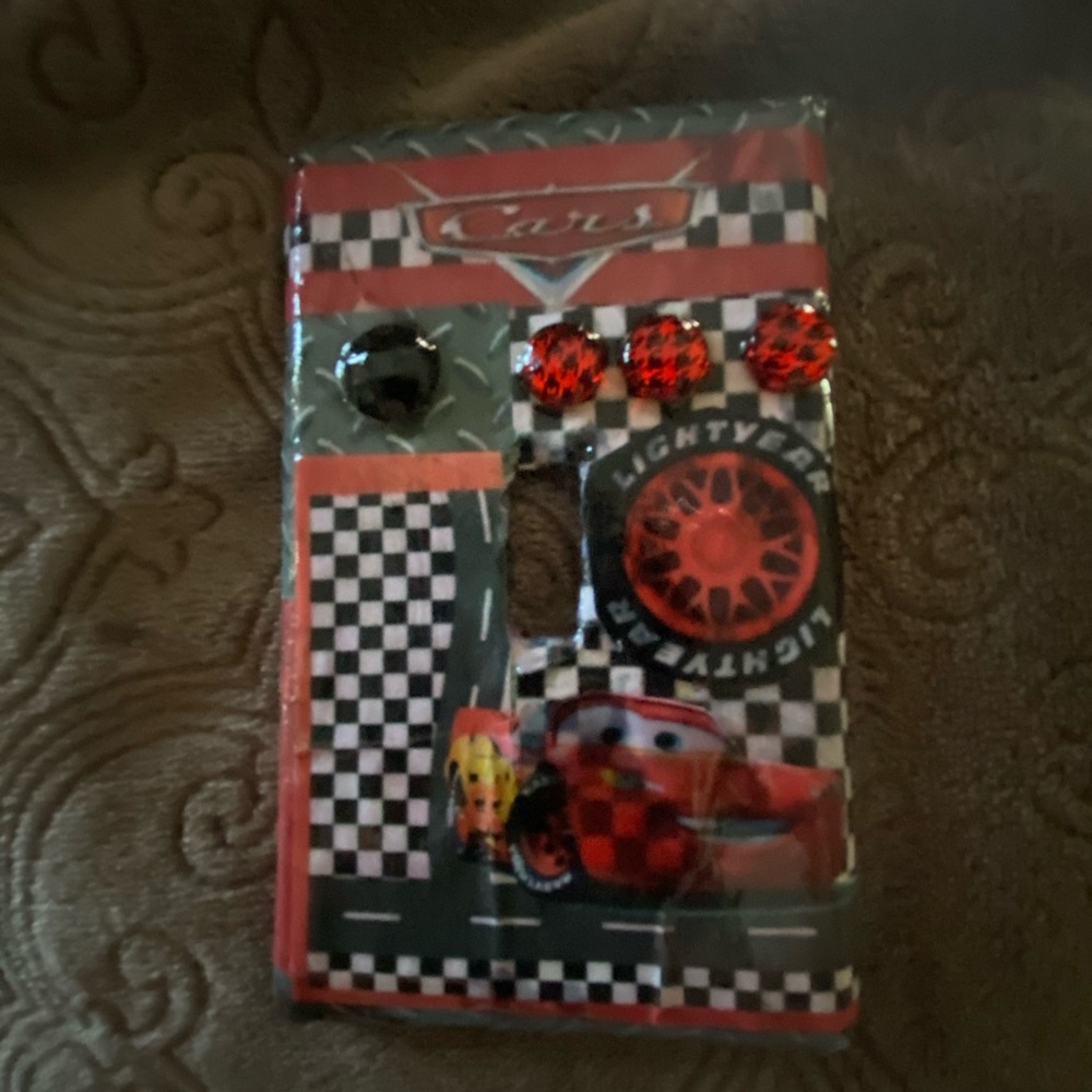 Disney cars switch plate cover